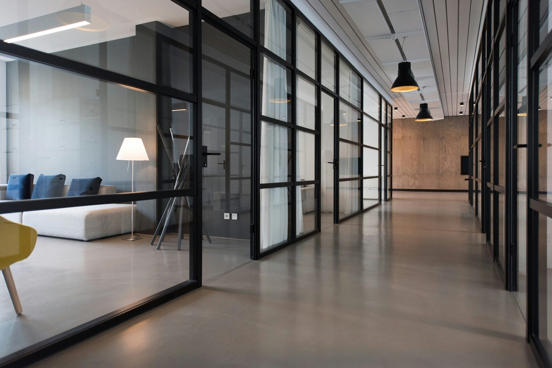 Empty modern office interior